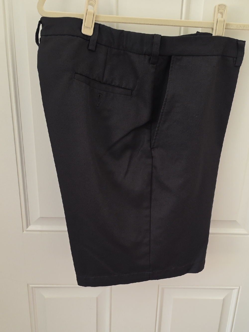 Haggar Black Flat-Front Men's Dress Shorts